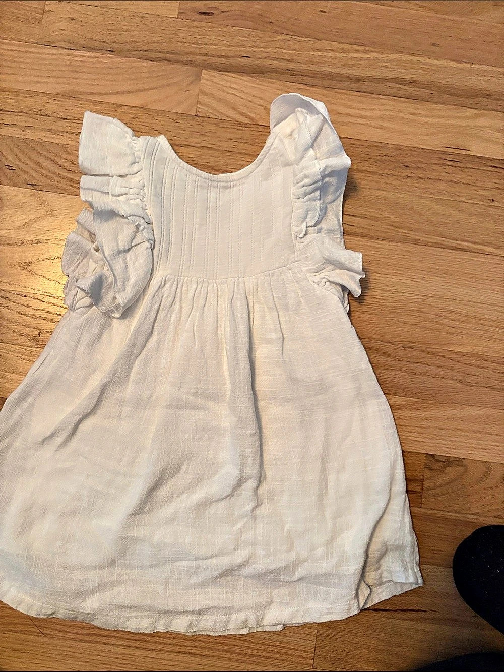 Zara Girls Ruffle Dress White Size 3-4Y